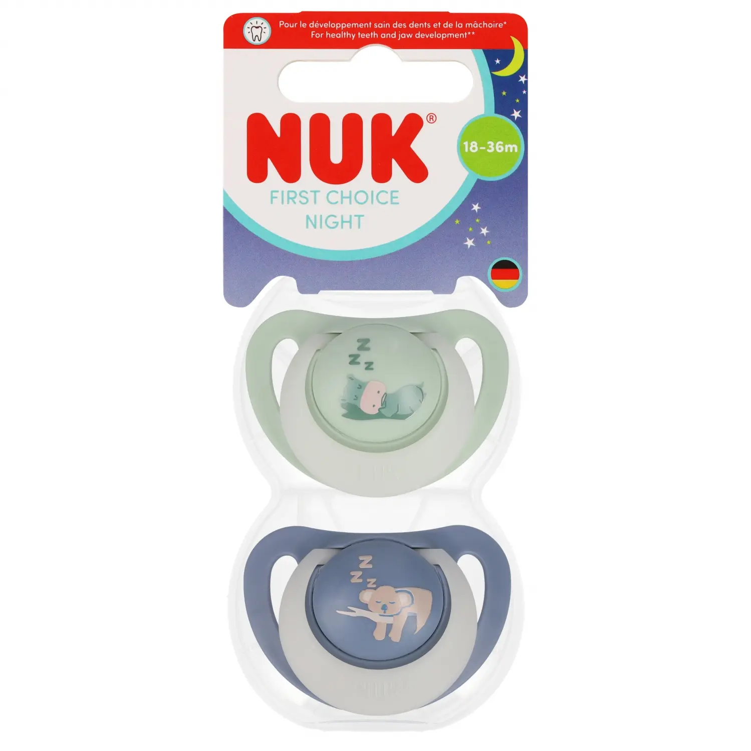 Nuk Smoczek UspokajajĄcy 2 Elementy 18-36m First Choice Hipo/koala Op.2 szt. 10177255 - Mama i dziecko