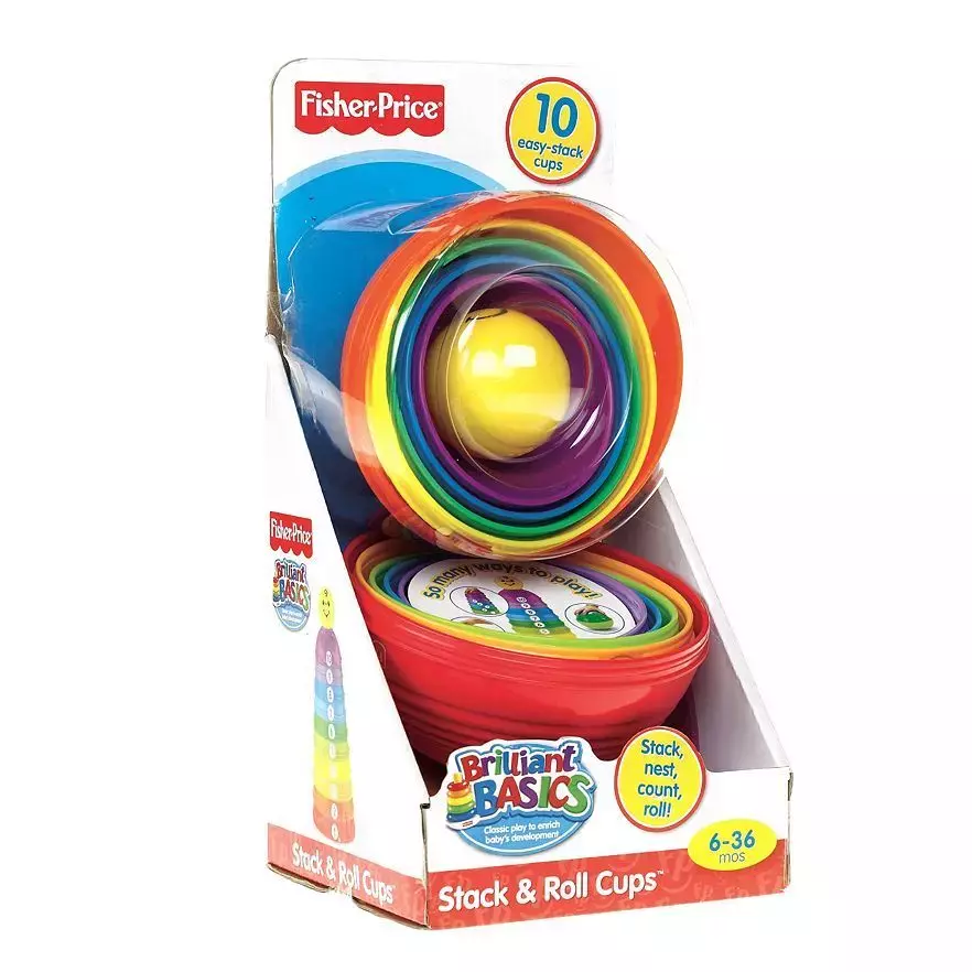 Fisher-Price. W4472 Okrągłe kubeczki do układania - Zabawki