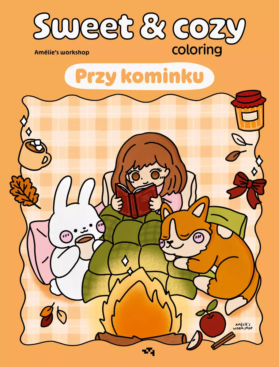 Przy kominku. Sweet & cozy coloring - Książki