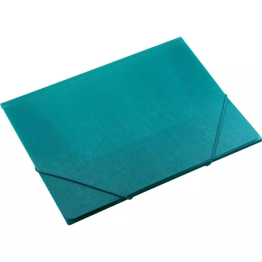 Teczka A4 z gumką turkusowa faktura kory - Papiernicze i szkolne
