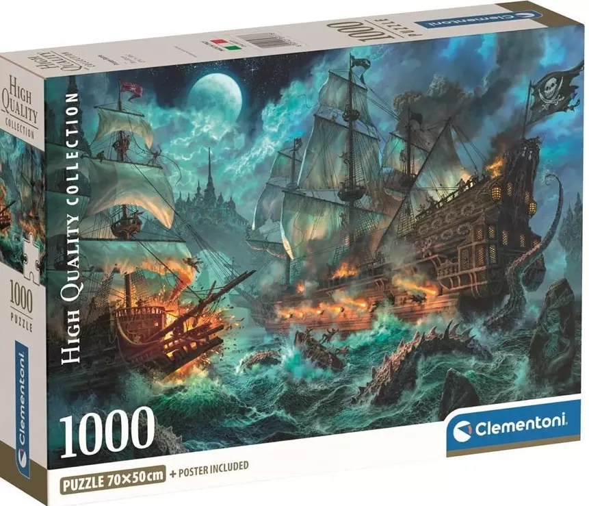 Puzzle 1000 elementów. Bitwa piracka - Puzzle