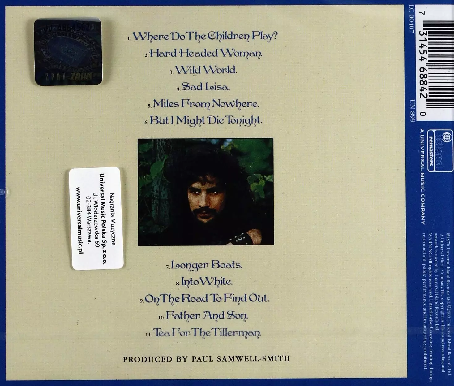 cat stevens 'tea for the tillerman', CD - Muzyka