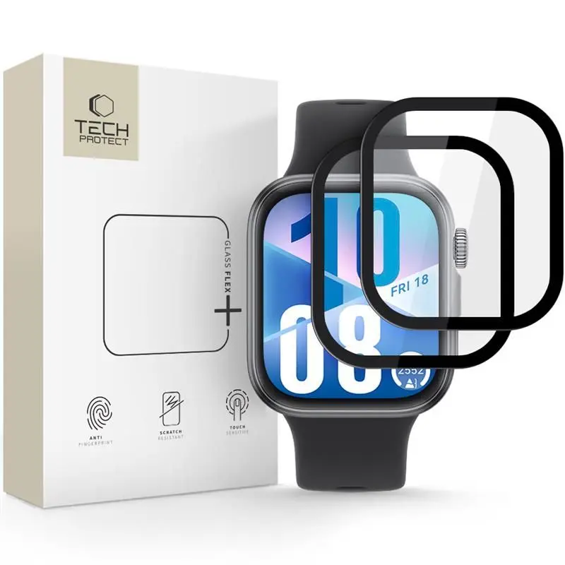 Szkło Hybrydowe Tech-Protect Glass Flex+ 2-Pack Huawei Watch Fit 3 Black - Elektronika i akcesoria