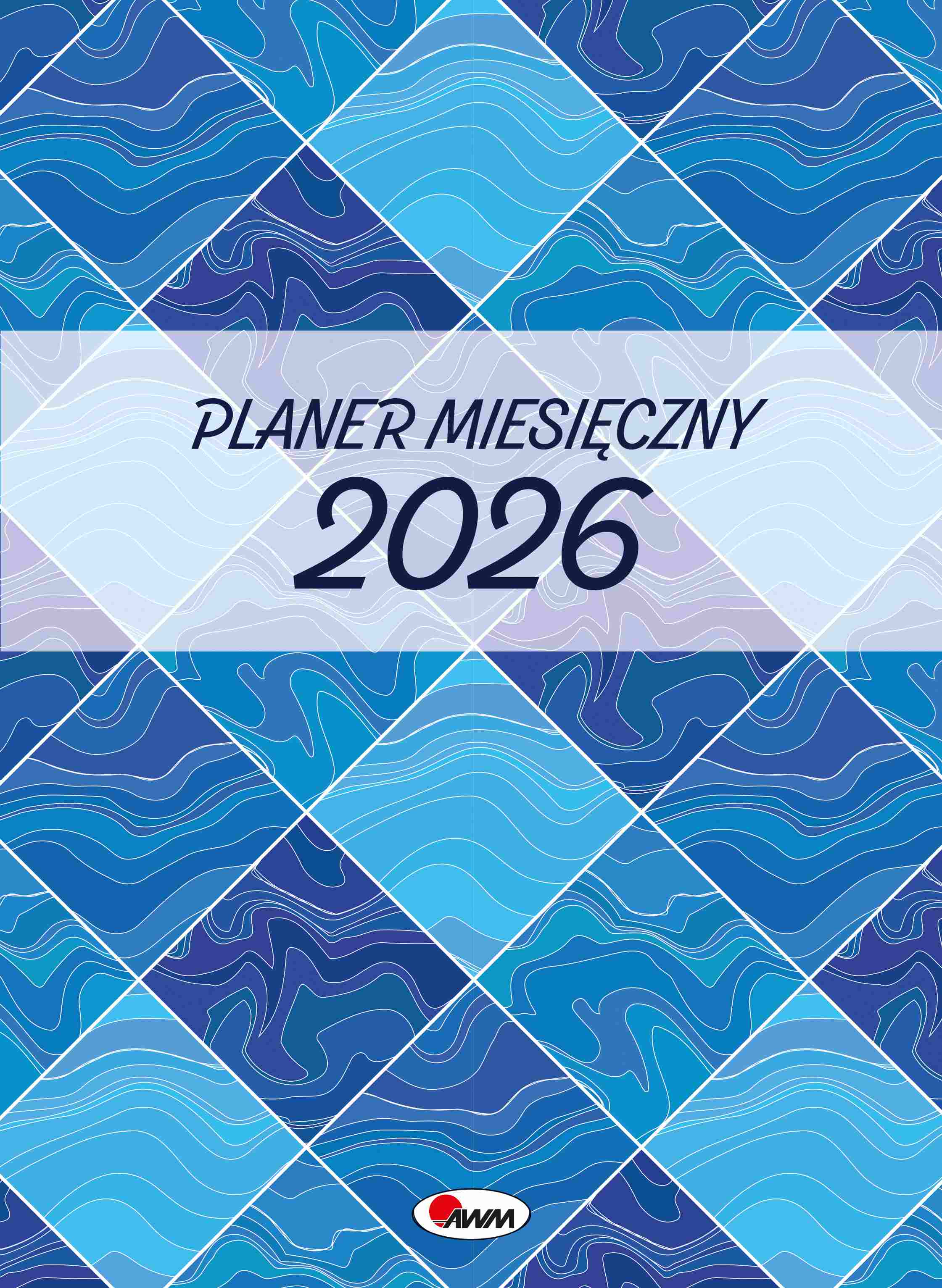 Kalendarz 2026 planer miesięczny A4 Kwadraty - Książki