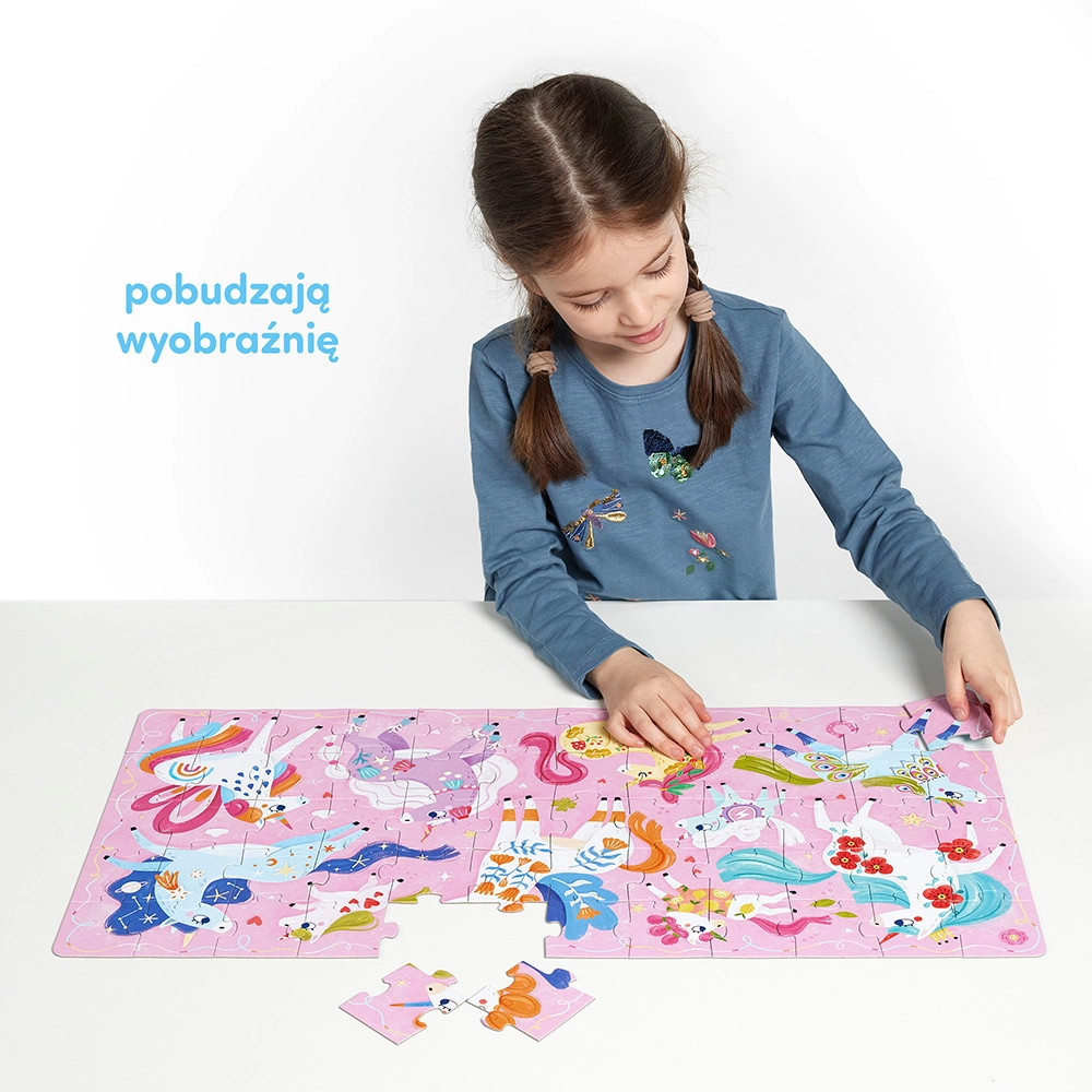 Puzzle 60 elementów. CzuCzu. Ach Jednorożce - Puzzle