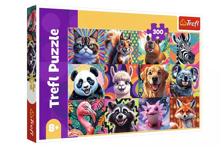 PUZZLE 300 Zabawne portrety zwierząt 23030 - Zabawki
