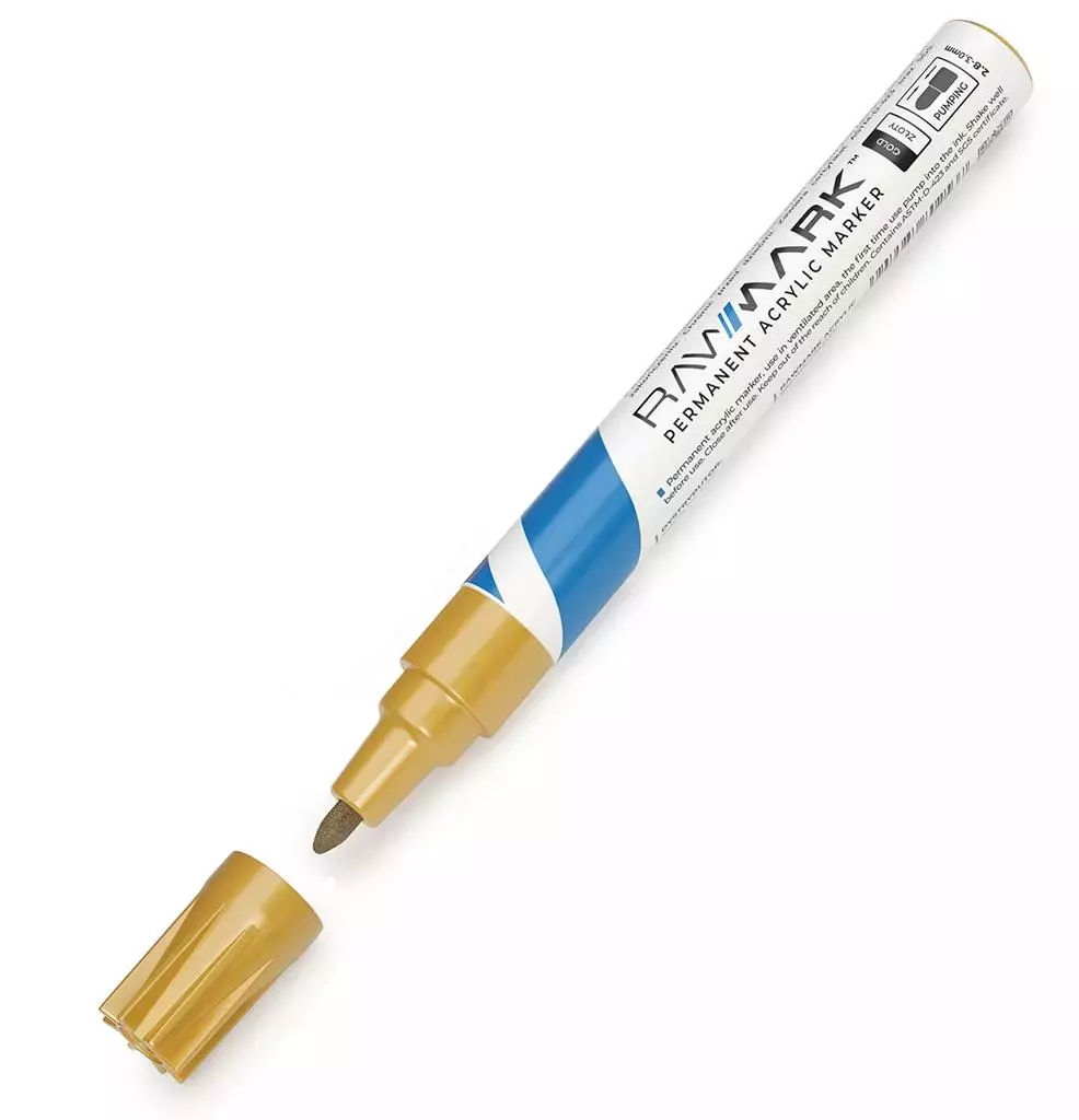 Marker olejowy olejny złoty - Papiernicze i szkolne