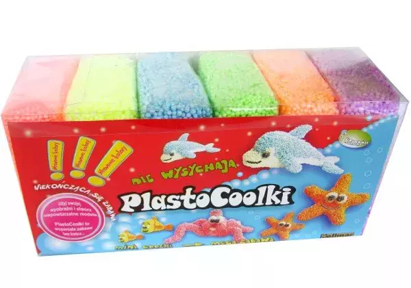 PlastoCoolki neonowe, 6 kolorów - Papiernicze i szkolne