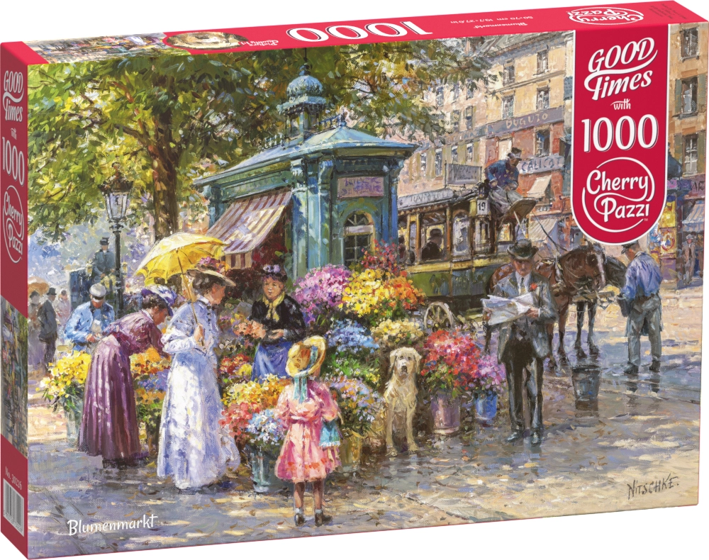 Puzzle 1000 elementów. Stoisko z kwiatami 30226 - Puzzle
