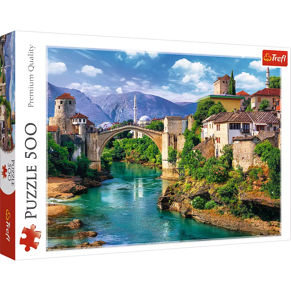Puzzle 500 elementów. Stary Most w Mostarze, Bośnia i Hercegowina - Puzzle