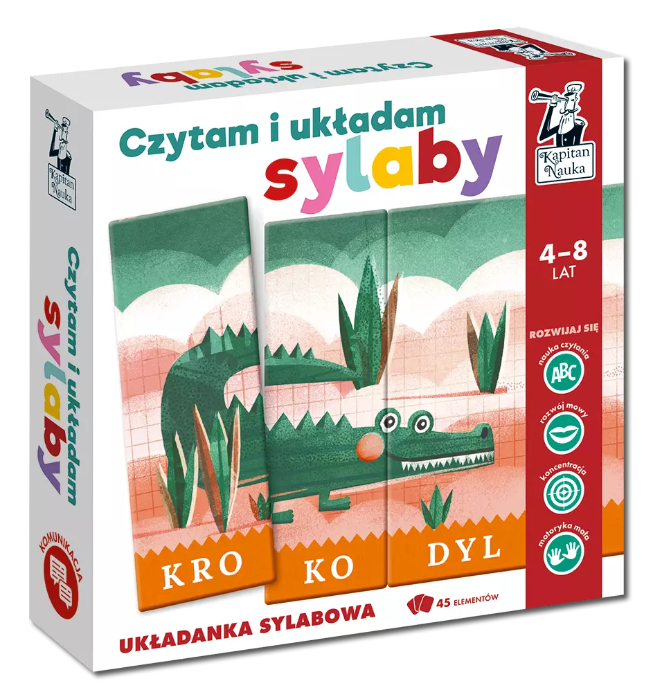 Czytam i układam sylaby. Układanka sylabowa - Gry