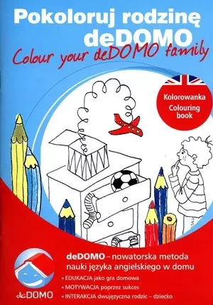 Pokoloruj rodzinę deDOMO. Colour your deDOMO family - Książki