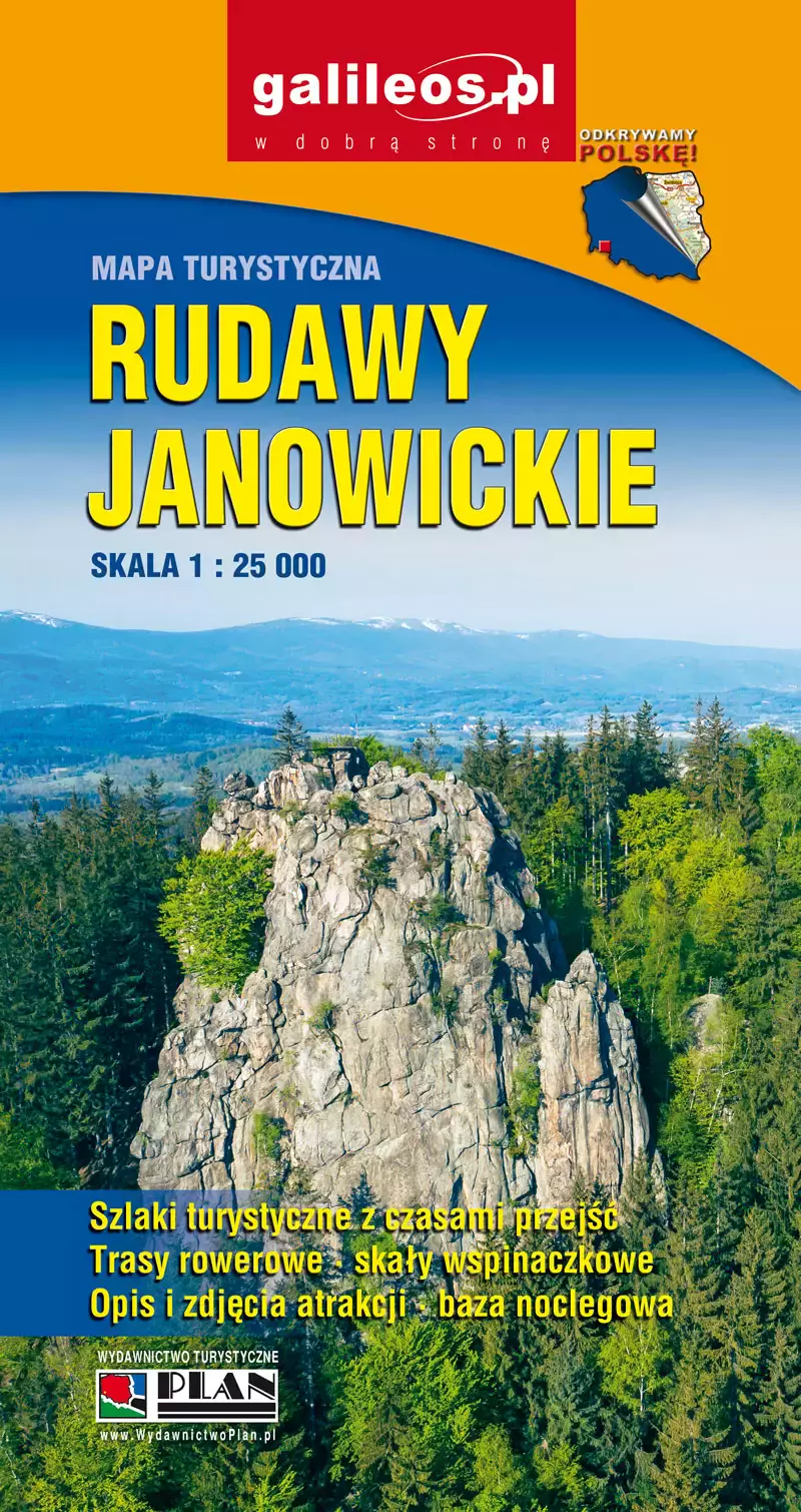 Rudawy janowickie. Mapa turystyczna 1:25 000 - Książki