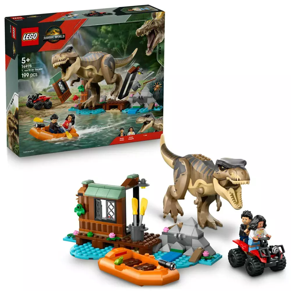 LEGO Jurassic World™ Ucieczka rzeką przed tyranozaurem 76975 - Zabawki