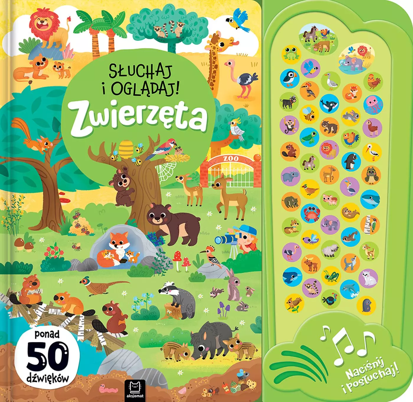 Słuchaj i oglądaj! Zwierzęta. Ponad 50 dźwięków - Książki