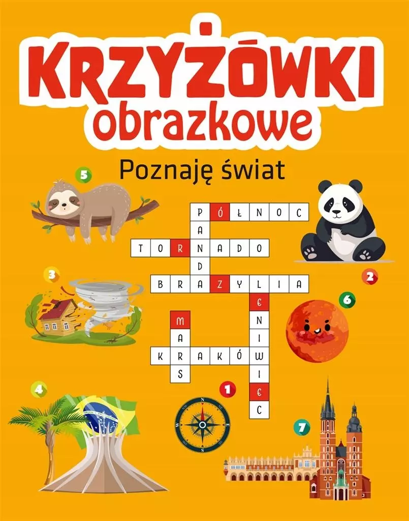 Krzyżówki obrazkowe. Poznaję świat - Książki