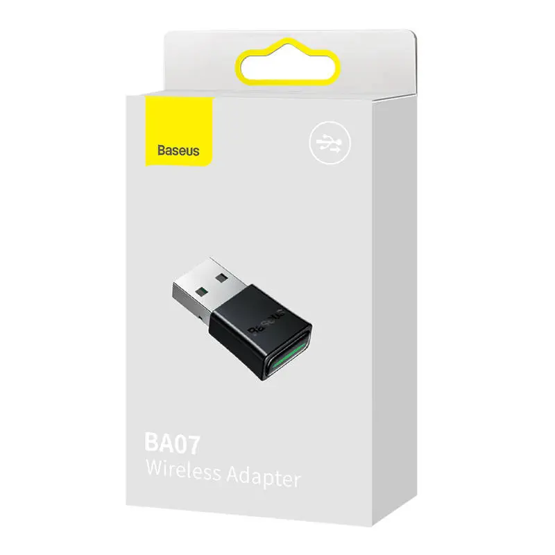 Adapter Bluetooth BASEUS BA07 USB-A BT 5.3 (czarny) - Elektronika i akcesoria