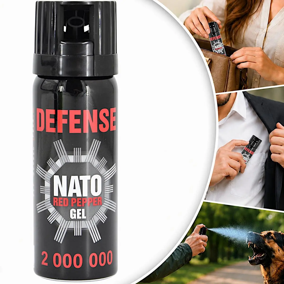 Gaz Pieprzowy Defence Nato Gel 2MLN Cone 50ML 40050-C Sharg - Elektronika i akcesoria