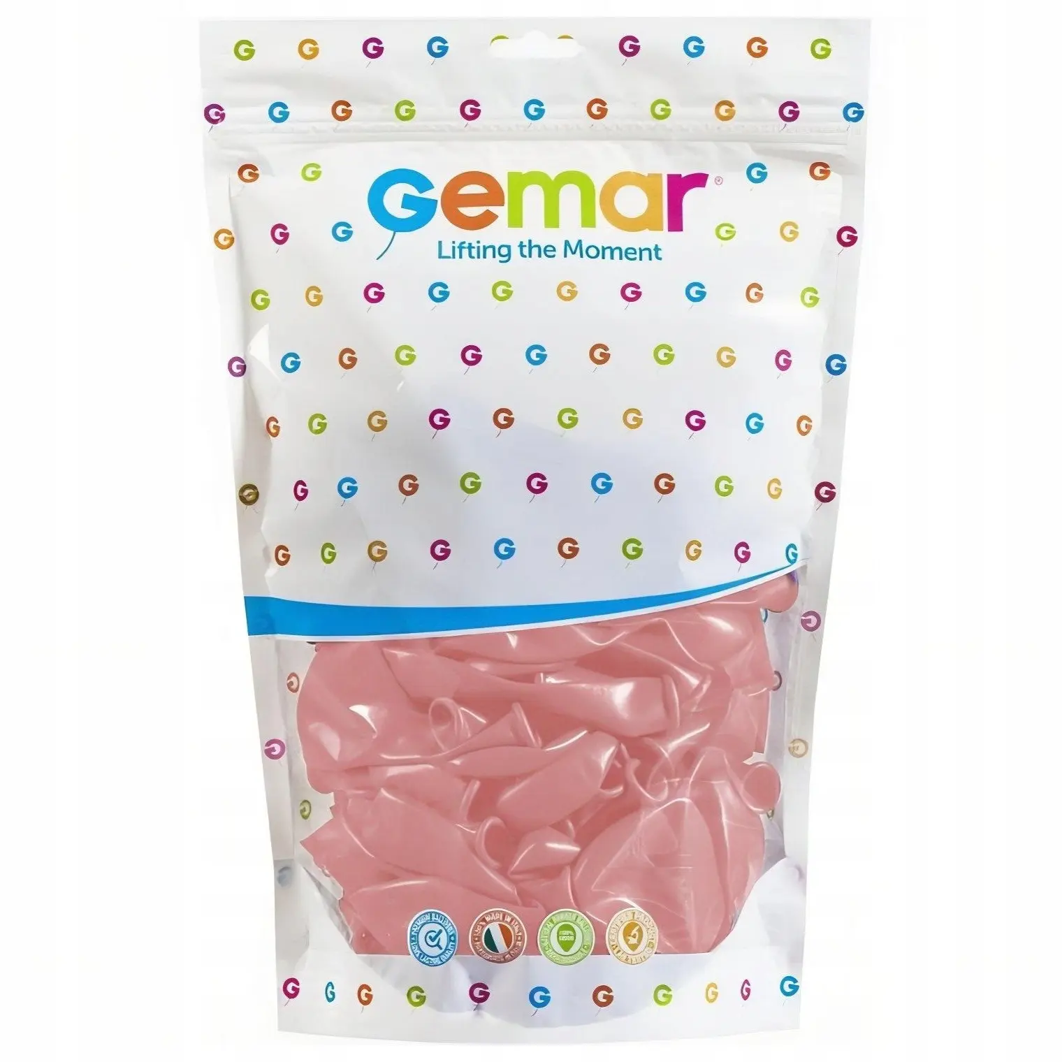 Balony Lateksowe Pastelowe Pudrowe Różowe Gemar 5" - 13 cm /100 szt - Papiernicze i szkolne