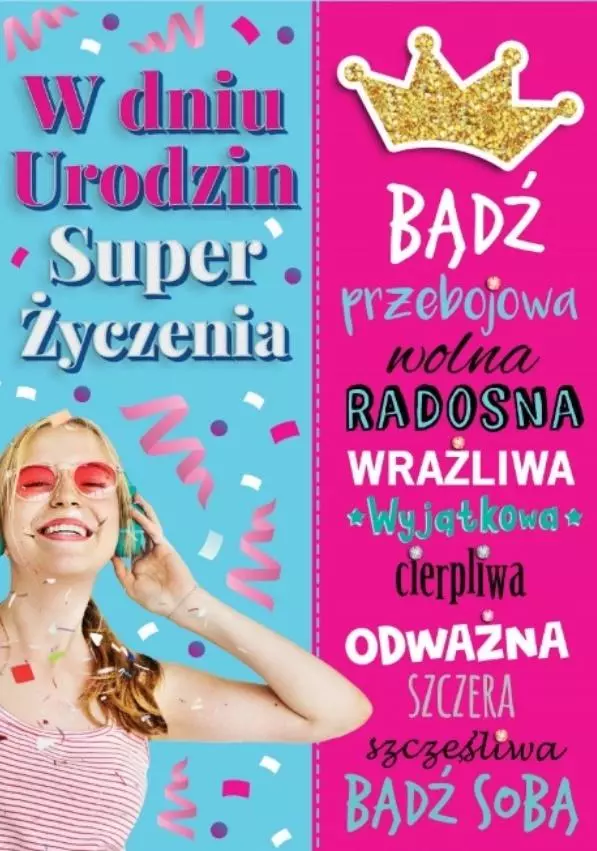 Karnet Bueno B6 + koperta wzór nr 03 Urodziny - Książki