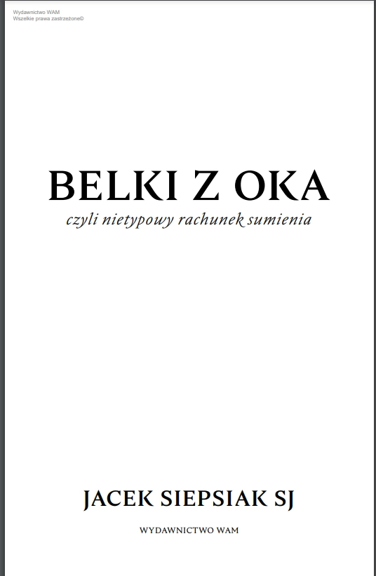 Belki z oka czyli nietypowy rachunek sumienia - Książki