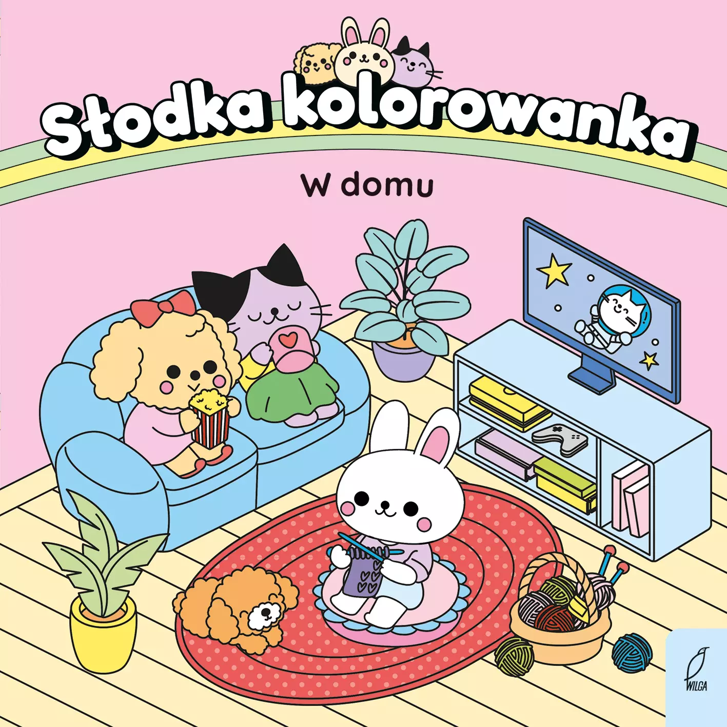 Słodka kolorowanka. W domu - Książki