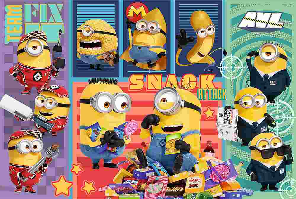 Puzzle 160 elementów. Minionki. Minionkowa radość - Puzzle