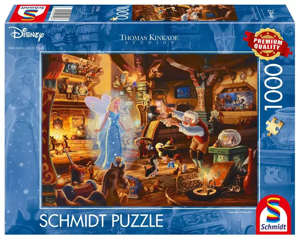 Puzzle 1000 Thomas Kinkade Pinokio Disney - Puzzle