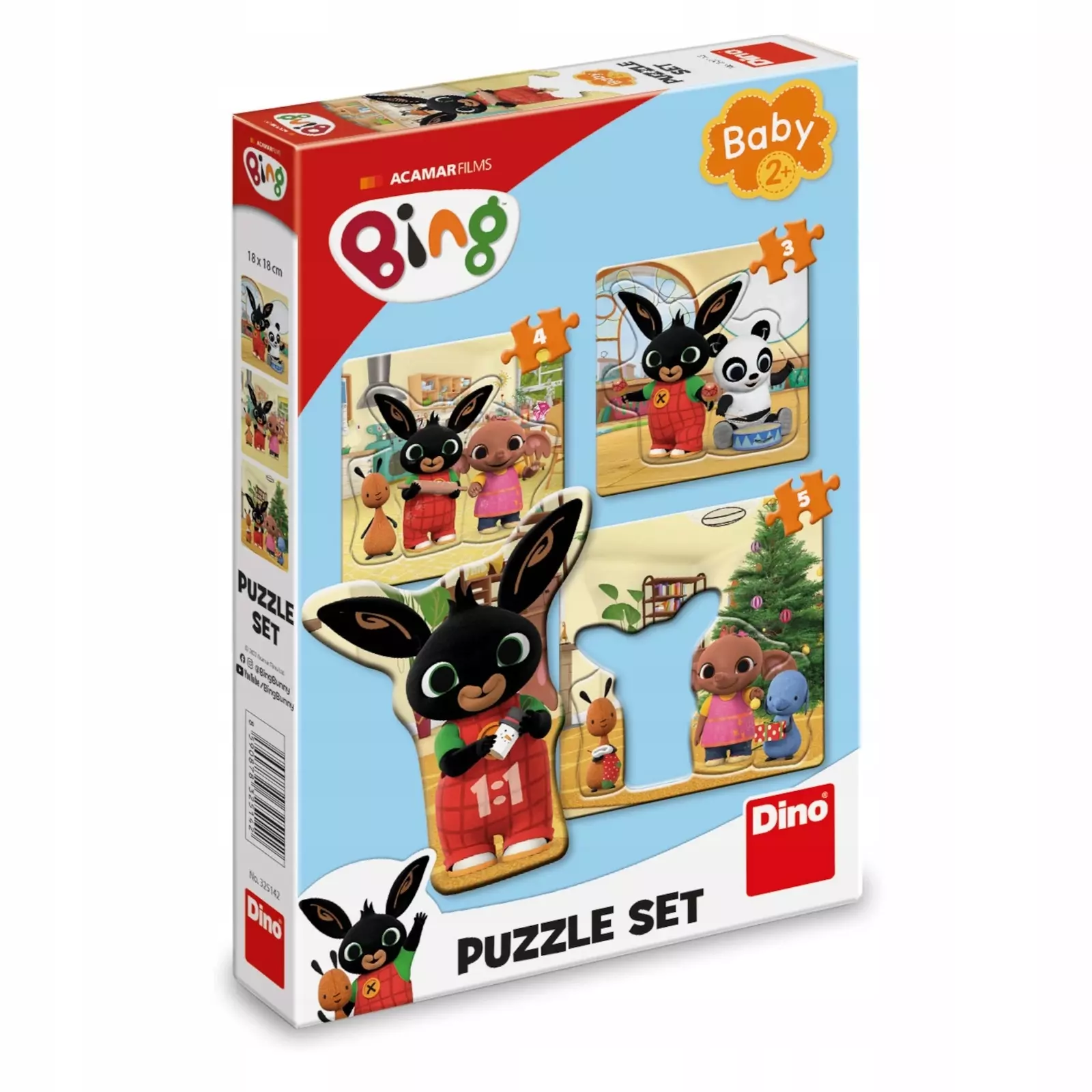 Puzzle Dino Bing 12 elementów Puzzle Bing baby - Puzzle