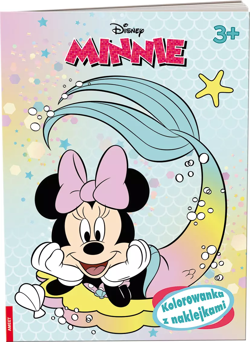 Kolorowanka z naklejkami. Minnie - Książki