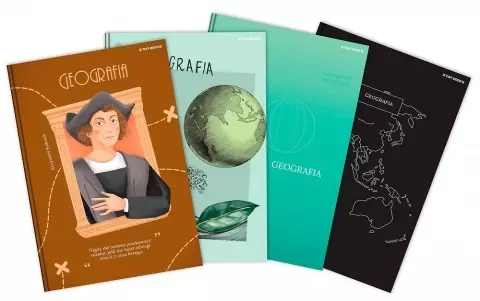 Zeszyt A5/80k kratka Geografia oprawa twarda Top Fol A 5 - Papiernicze i szkolne