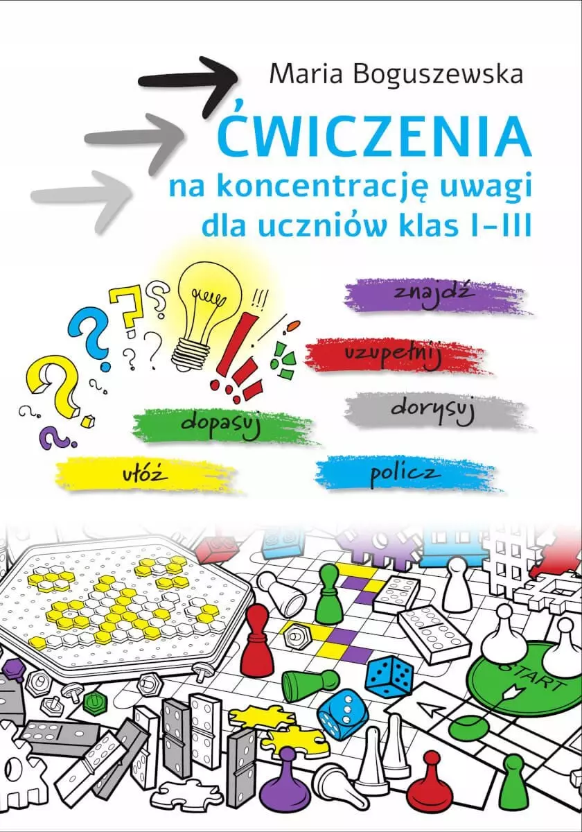 Ćwiczenia na koncentrację uwagi dla uczniów klas 1-3 - Książki