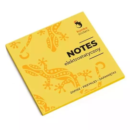Notes elektrostatyczny żółty 100 karteczek - Papiernicze i szkolne