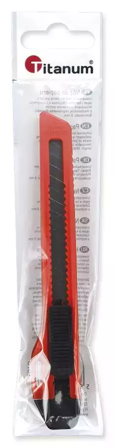 NÓŻ Do Papieru 9mm Titanum T07b - Papiernicze i szkolne