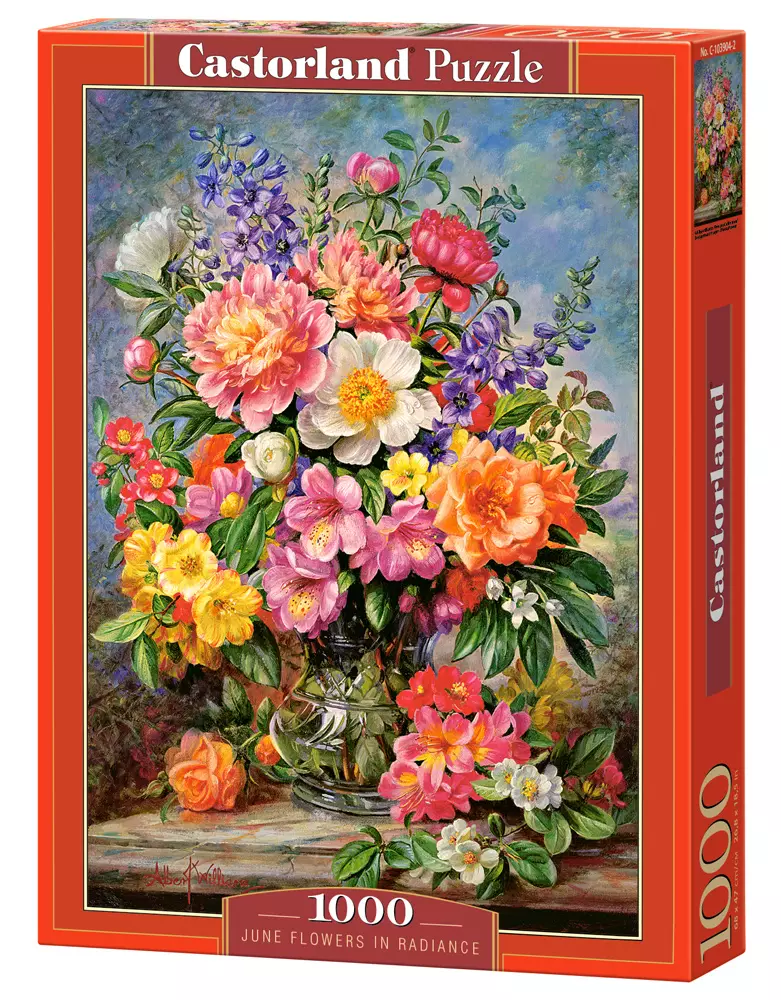 Puzzle 1000 elementów. Czerwcowe kwiaty - Puzzle