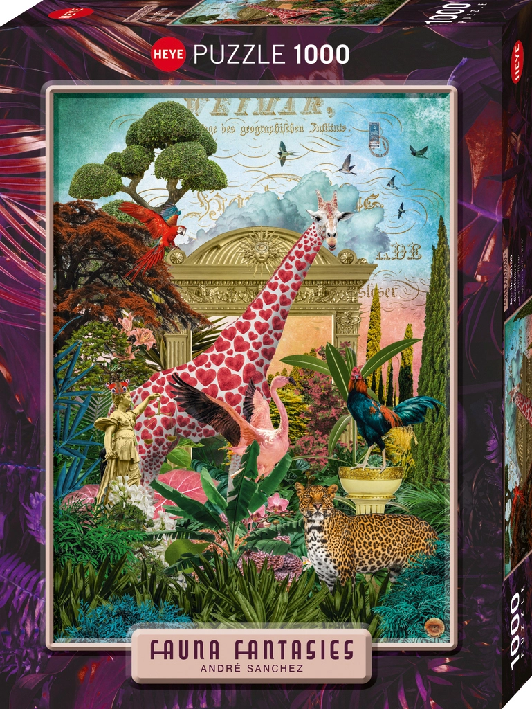 Puzzle 1000 elementów. Fantastyczna Fauna. Giraffolove - Puzzle