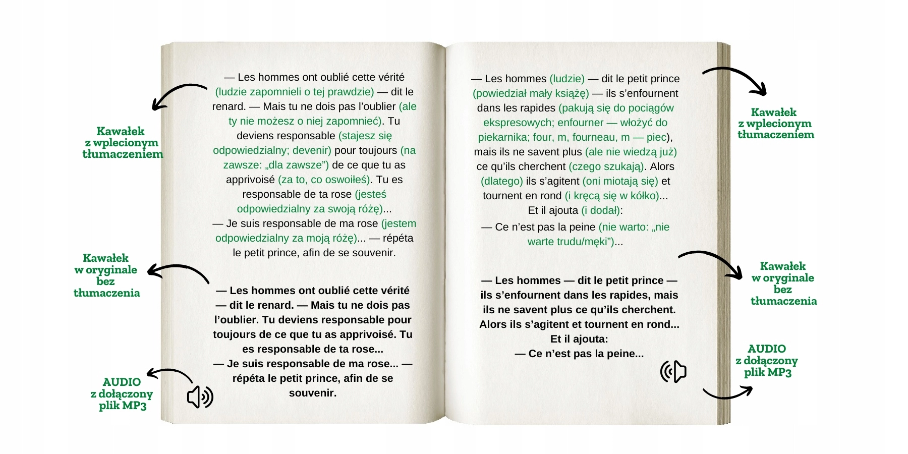 Mały Książę. Francuski z Antoine de Saint Exupery - Książki