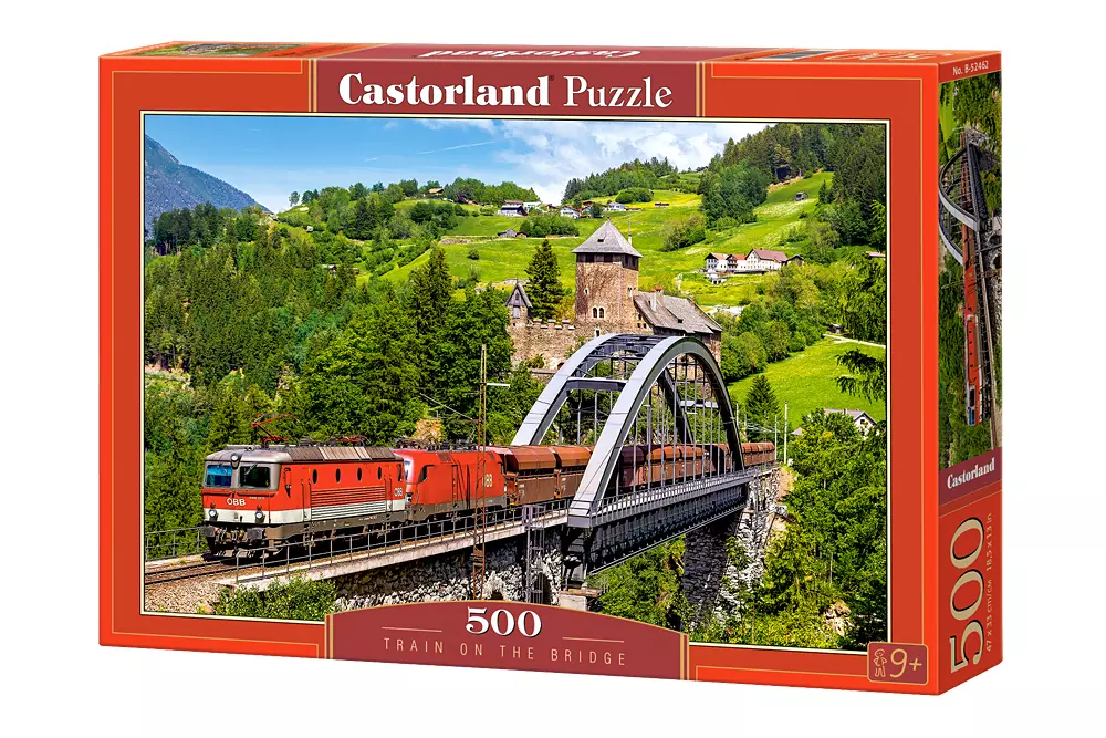 Puzzle 500 elementów. Train on the Bridge - Puzzle