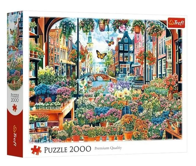PUZZLE 2000 Kwiaciarnia w Amsterdamie 27128 - Zabawki