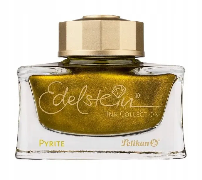 ATRAMENT PELIKAN EDELSTEIN 50ML PYRITE Szklany Kałamarz Atrament Roku 2026 - Papiernicze i szkolne