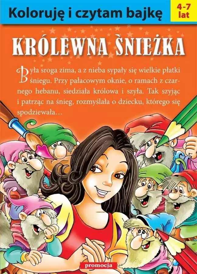 Koloruję i czytam bajkę. Królewna Śnieżka - Książki