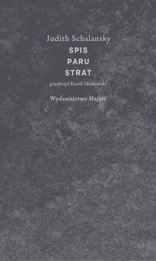 Spis paru strat - Książki