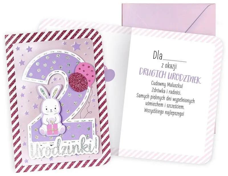 Karnet DK-984 Urodziny 2 (cyferki), Passion - Papiernicze i szkolne