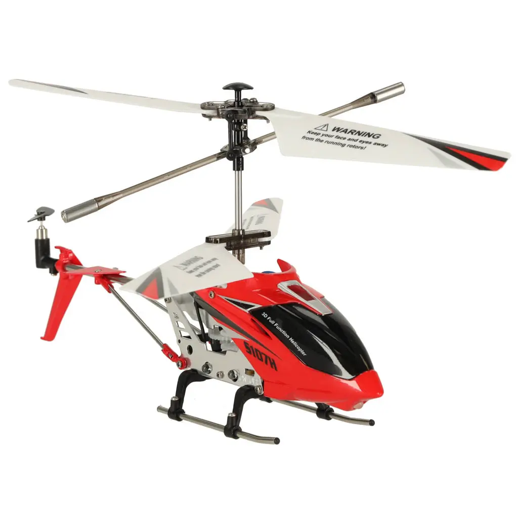 Helikopter zdalnie sterowany na pilota RC SYMA S107H 2.4GHz RTF czerwony - Zabawki