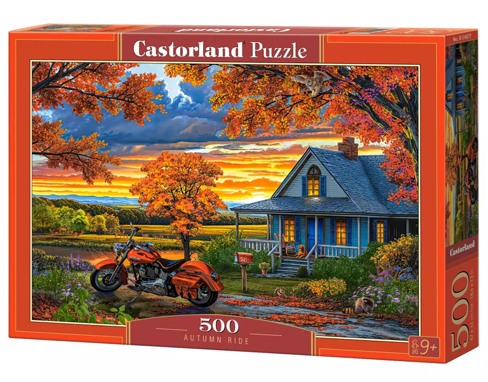 Puzzle 500 elementów. Jesienna przejażdżka - Puzzle