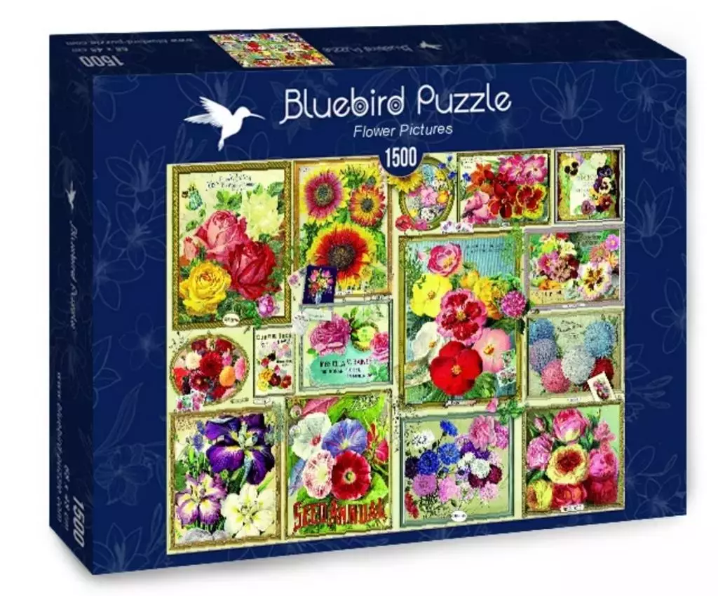 Puzzle 1500 Kolorowe kwiaty - Puzzle
