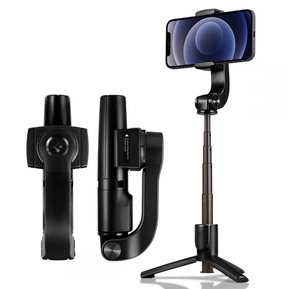 Spigen S610W Gimbal Bluetooth Selfie Stick Black - Elektronika i akcesoria