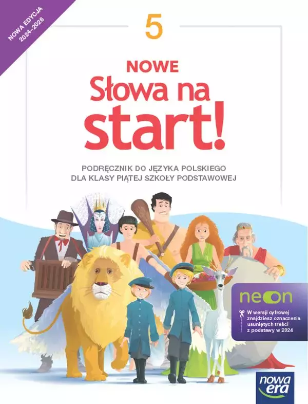 Nowe Słowa na start! NEON. Podręcznik do języka polskiego dla klasy piątej szkoły podstawowej. Nowa edycja 2024-2026 - Książki