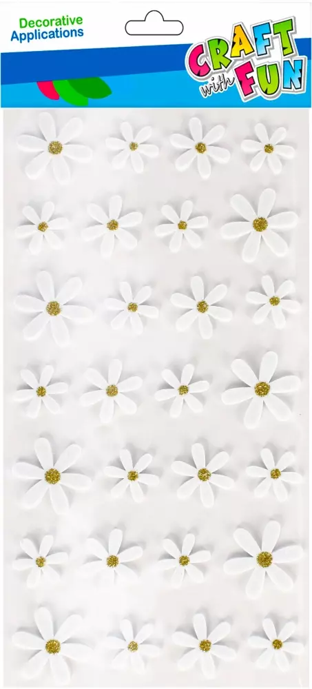 Ozdoba Dekoracyjna Samoprzylepna Eva Stokrotki Craft with Fun 501777 - Papiernicze i szkolne