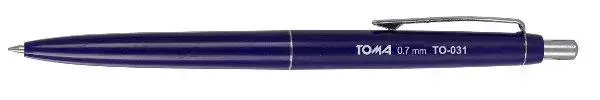 Długopis aut. 0,7mm niebieski 031 TOMA - Papiernicze i szkolne